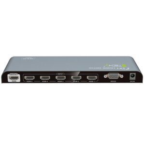 Switch HDMI2.0 5 IN 1 OUT con Telecomando 4K UHD 3D
