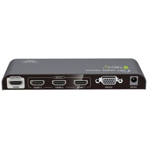 Switch HDMI2.0 a 3 porte 4K UHD 3D con RS232 e Telecomando