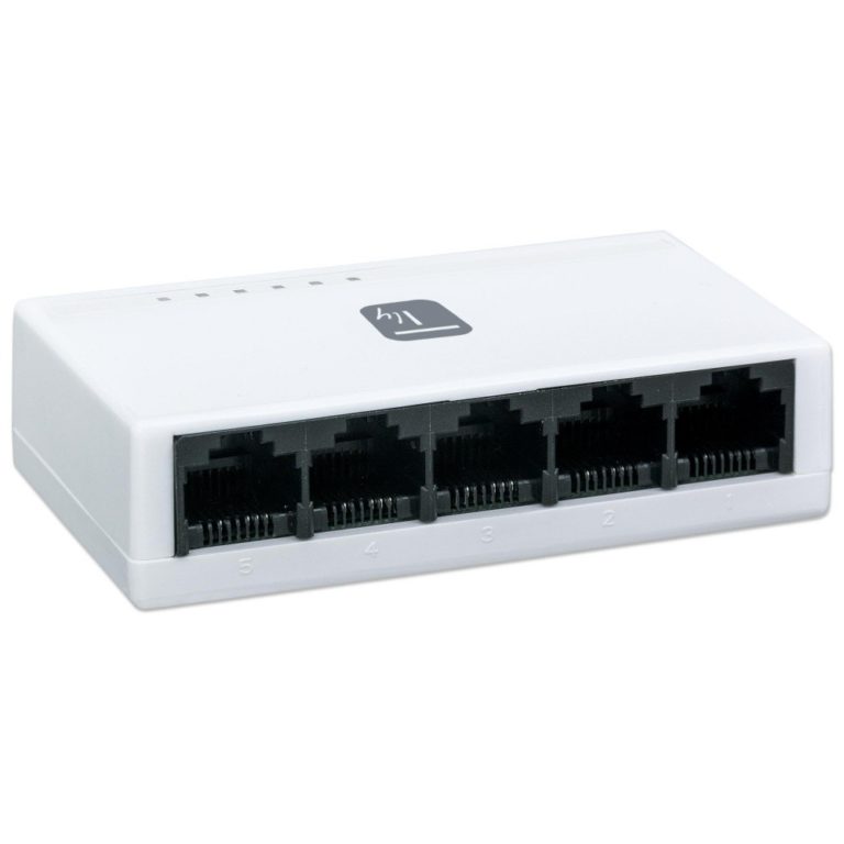 Switch Hub 10/100 Mbps Fast Ethernet 5 Porte