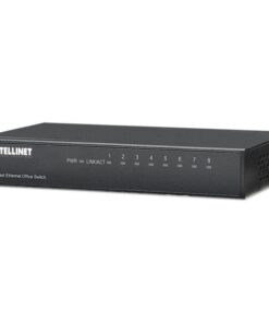 Switch Hub Ethernet 10/100Mbps 8 Porte Desktop in Metallo