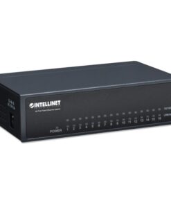 Switch Hub ethernet 10/100Mbps 16 porte desktop in metallo