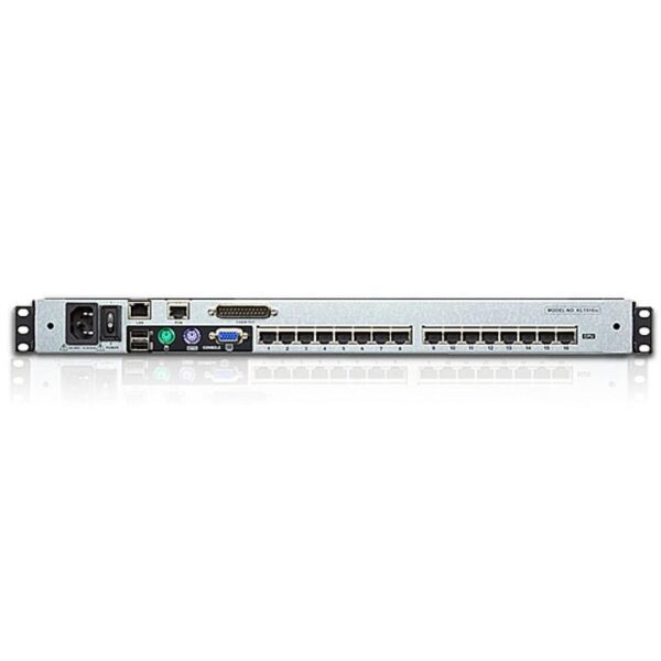 Switch KVM Cat.5E/6 Over IP a 16 porte con LCD 17'' Dual Rail, KL1516AIM