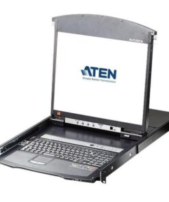 Switch KVM Cat.5E/6 Over IP a 8 porte con LCD 17'' Dual Rail, KL1508AIM