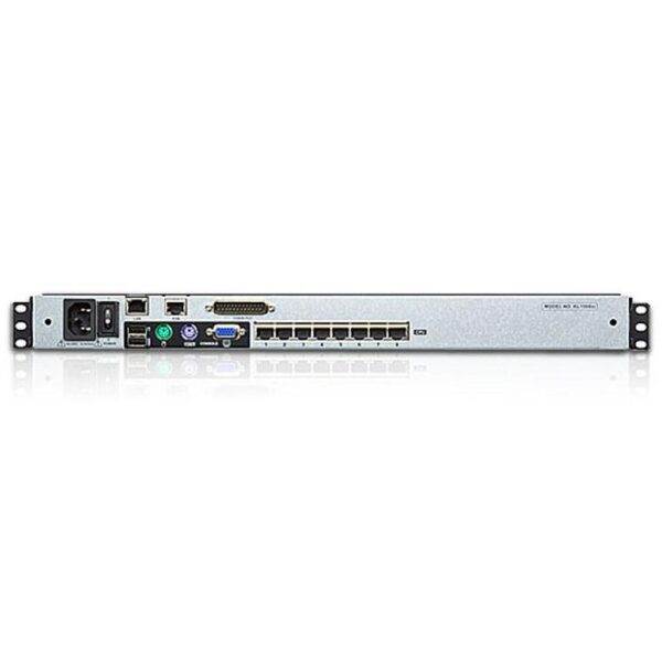 Switch KVM Cat.5E/6 Over IP a 8 porte con LCD 19'' Dual Rail, KL1508AIN