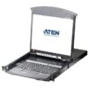 Switch KVM Cat.5E/6 Over IP a 8 porte con LCD 19'' Dual Rail, KL1508AIN