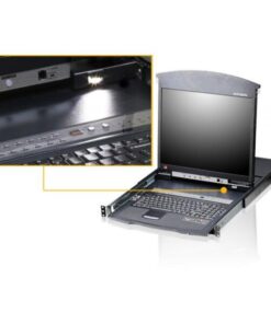 Switch KVM Cat.5E/6 a 8 porte con LCD 17'' Dual Rail, KL1508AM