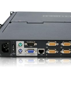 Switch KVM Over IP 16 porte LCD 17'' USB-PS2 Dual Rail, KL9116M