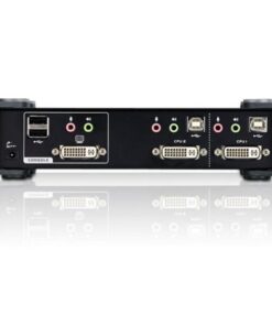 Switch KVM USB DVI a 2 Porte con Audio e Hub USB, CS1762A