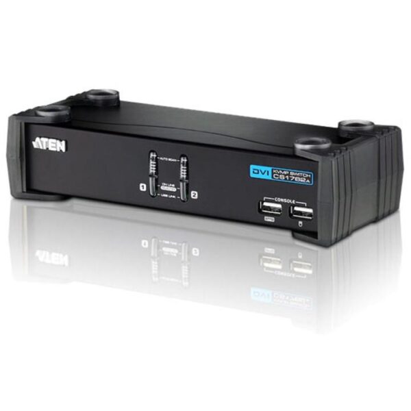 Switch KVM USB DVI a 2 Porte con Audio e Hub USB, CS1762A