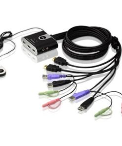 Switch KVM USB HDMI a 2 porte con Audio, CS692