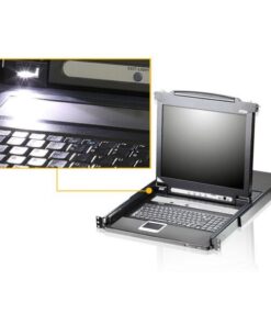 Switch KVM USB-PS2 VGA 16 Porte LCD 17'' e porta USB rack 19'', CL5716M