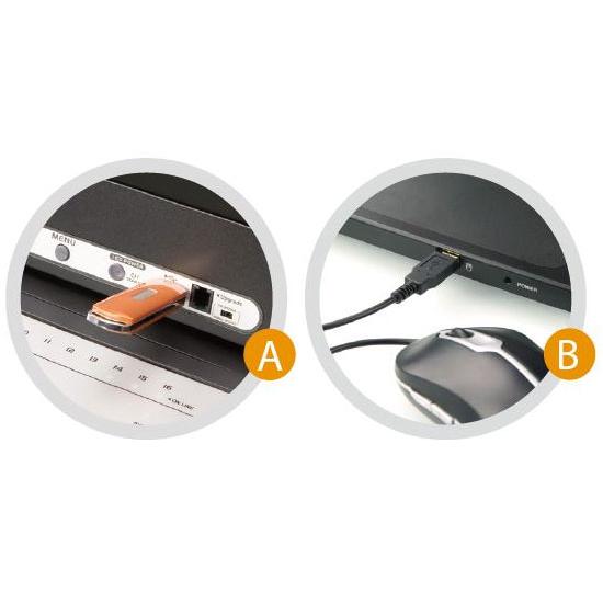 Switch KVM USB-PS2 VGA 16 porte LCD 19'' e porta USB rack 19'', CL5716N