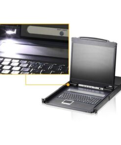 Switch KVM USB-PS2 VGA a 8 porte con schermo LCD 17'', CL1008M