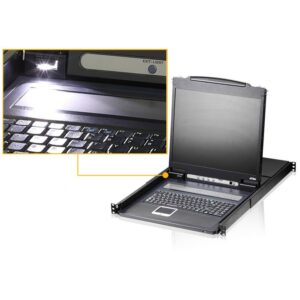 Switch KVM USB-PS2 VGA a 8 porte con schermo LCD 17'', CL1008M