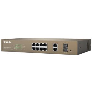 Switch PoE Desktop Web Smart 8 Porte 10/100+2GE+2SFP Combo, TEF1210P
