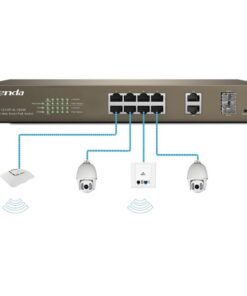Switch PoE Desktop Web Smart 8 Porte 10/100+2GE+2SFP Combo, TEF1210P