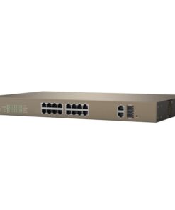 Switch PoE Desktop/Rack Web Smart 16 Porte 10/100+2GE+2SFP Combo, TEF1218P