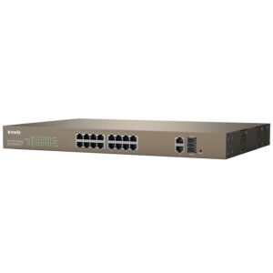 Switch PoE Desktop/Rack Web Smart 16 Porte 10/100+2GE+2SFP Combo, TEF1218P