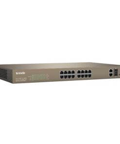 Switch PoE Desktop/Rack Web Smart 16 Porte 10/100+2GE+2SFP Combo, TEF1218P