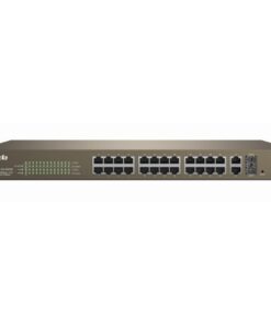 Switch PoE Rack Web Smart 24 10/100+2GE+2SFP Combo, TEF1226P-24