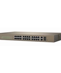 Switch PoE Rack Web Smart 24 10/100+2GE+2SFP Combo, TEF1226P-24