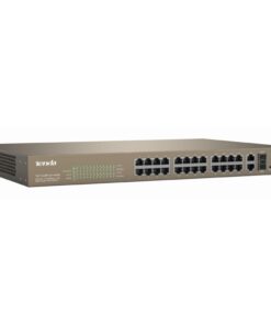 Switch PoE Rack Web Smart 24 10/100+2GE+2SFP Combo, TEF1226P-24