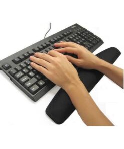 Tappetino Poggiapolso in Gel per Tastiera Nero