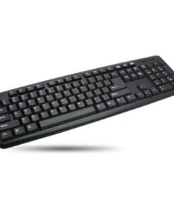 Tastiera 104 tasti USB layout americano Nero