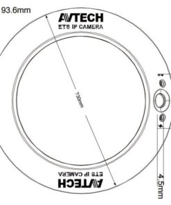 Telecamera Dome IP PoE DWDR IR SD da Soffitto Full HD 2MP AVM2421