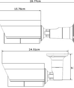 Telecamera IP PoE IR Varifocale da Soffitto Parete 2MP AVM552FP