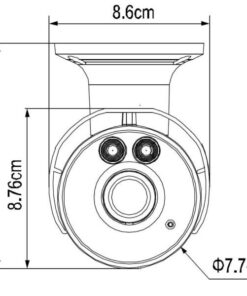 Telecamera IP PoE IR Varifocale da Soffitto Parete 2MP AVM552FP