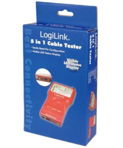 Tester di Rete per Cavi Firewire RJ45 Cat. 5 e 6, ISDN, USB e BNC