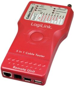 Tester di Rete per Cavi Firewire RJ45 Cat. 5 e 6, ISDN, USB e BNC