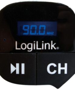 Trasmettitore FM con lettore MP3 - Slot MicroSD e porta USB 2.1A Nero