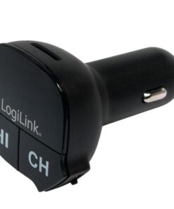 Trasmettitore FM con lettore MP3 - Slot MicroSD e porta USB 2.1A Nero