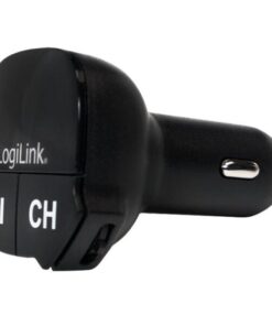 Trasmettitore FM con lettore MP3 - Slot MicroSD e porta USB 2.1A Nero