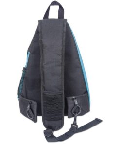 Zainetto Monospalla per Tablet e Ultrabook fino a 12'' Nero/Azzurro