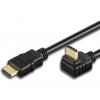Cavo HDMI High Speed con Ethernet A/A M/M Angolato 2 m Nero