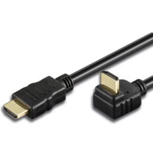 Cavo HDMI High Speed con Ethernet A/A M/M Angolato 5 m Nero
