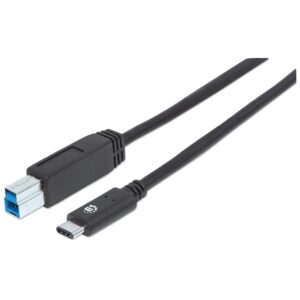 Cavo USB 3.1 Gen2 B Maschio / USB-C Maschio 1m Nero