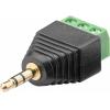 Adattatore Audio 3.5'' Maschio a Terminal Block 3 pin