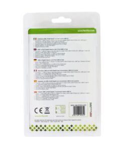 Adattatore Convertitore USB3.0 Ethernet Gigabit con Hub 3 porte