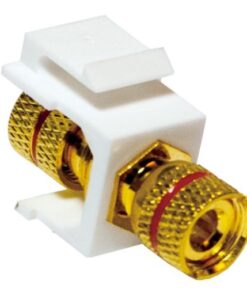 Adattatore Keystone con Terminali a Morsetto Rosso