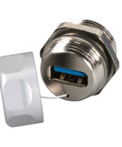 Adattatore Metallico IP67 M20 USB3.0 A/A F/F con Cordino