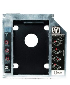 Adattatore SATA HDD Caddy per HDD/SSD da 9,5mm Nero