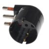 Adattatore Spina 10A Presa Schuko Angolata 250V Nero