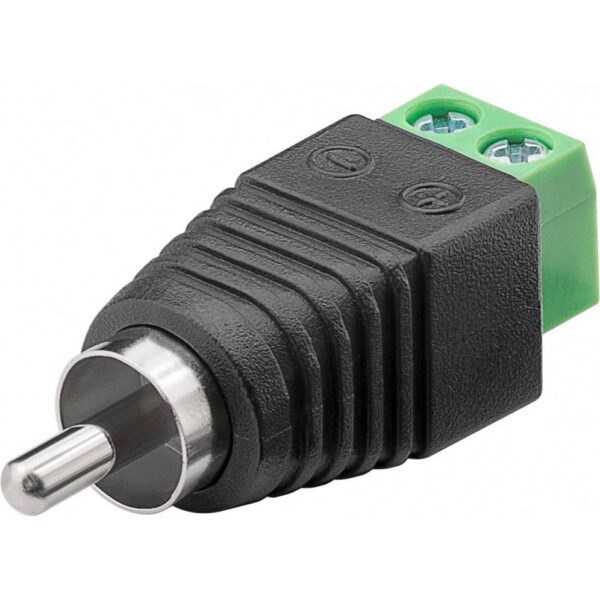 Adattatore Terminal Block 2-pin a RCA maschio