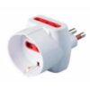 Adattatore Triplo Spina 2P+T Presa Bipasso 2P+T con Schuko