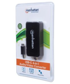 Adattatore USB-C™ 4 in 1 a  DP/HDMI/DVI/VGA Nero