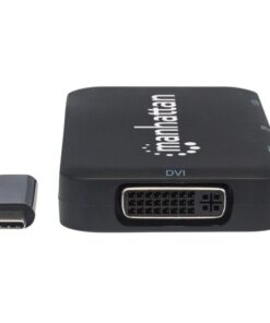 Adattatore USB-C™ 4 in 1 a  DP/HDMI/DVI/VGA Nero